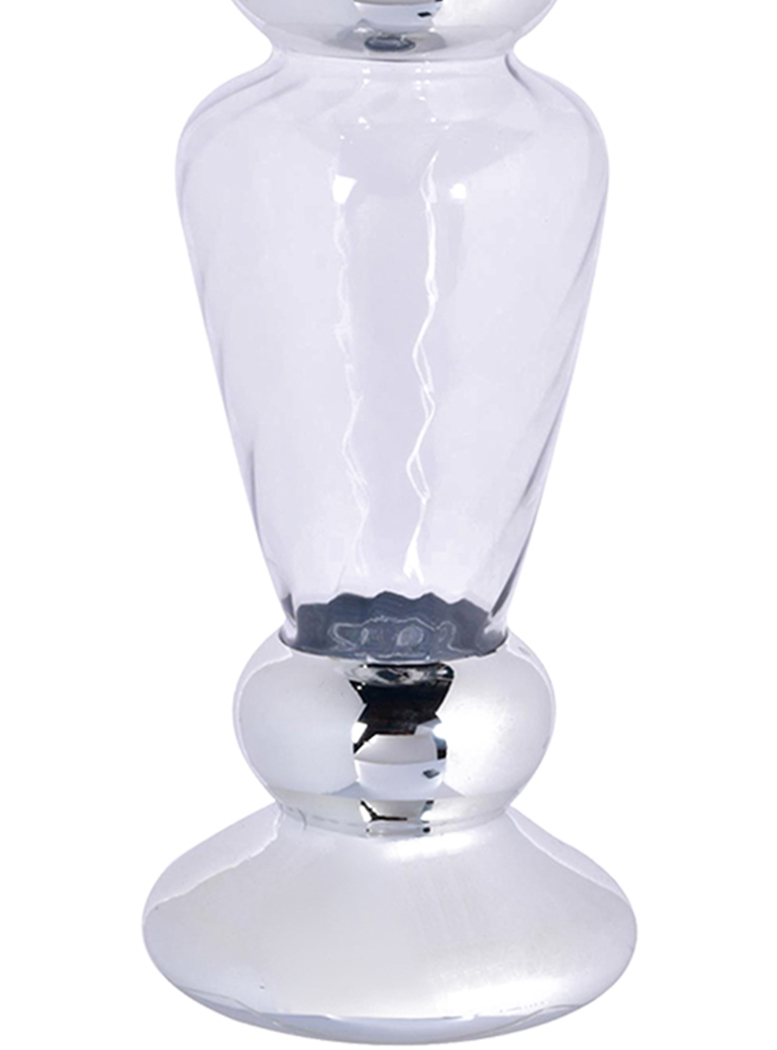 PORTAVELA DECORATIVO CLEMONT SILVER GRANDE - 2