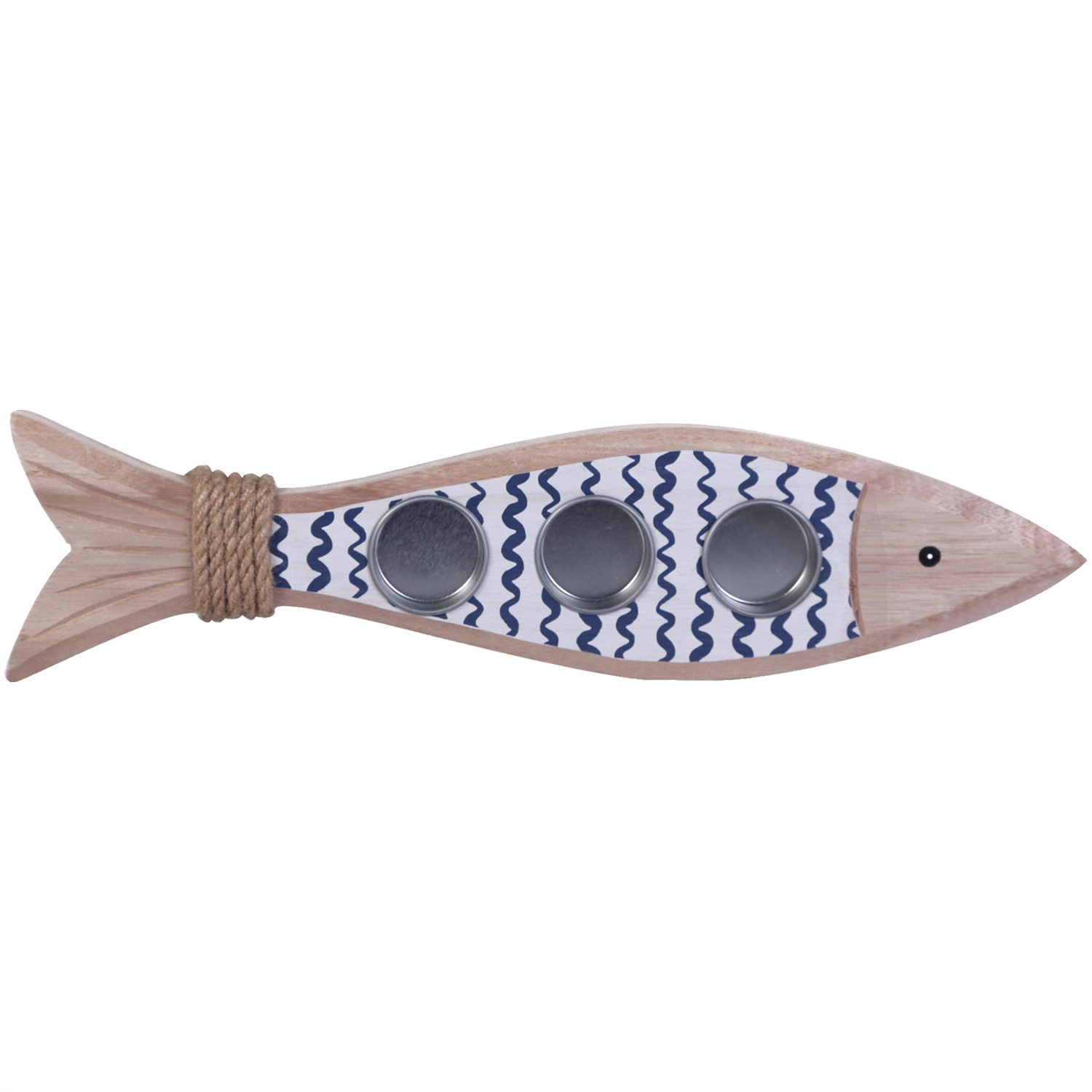 PORTAVELA DECORATIVO MARINA BLUE TRIPLE | AZUL