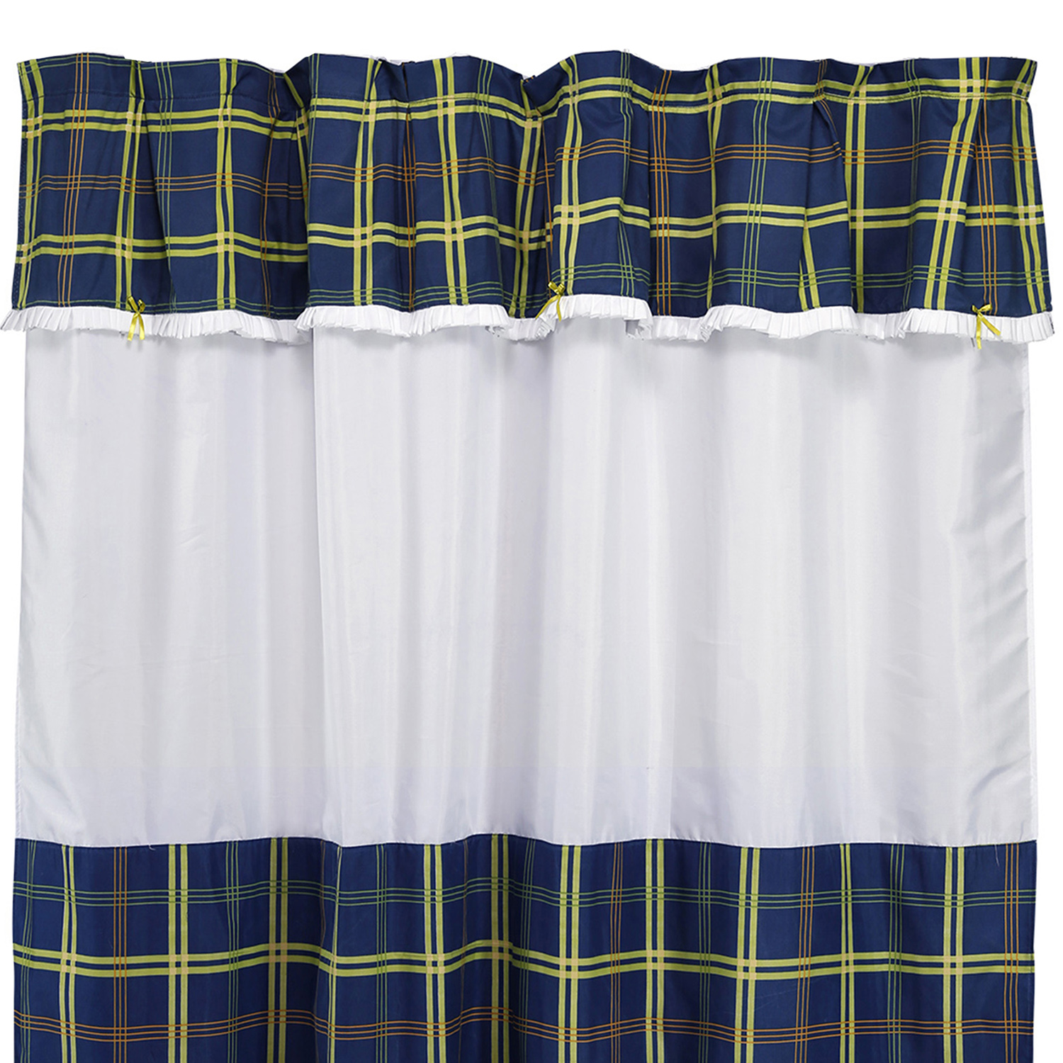 JUEGO DE CORTINA PARA BAÑO ESCOCES PISTACHO 6 PIEZAS - 3