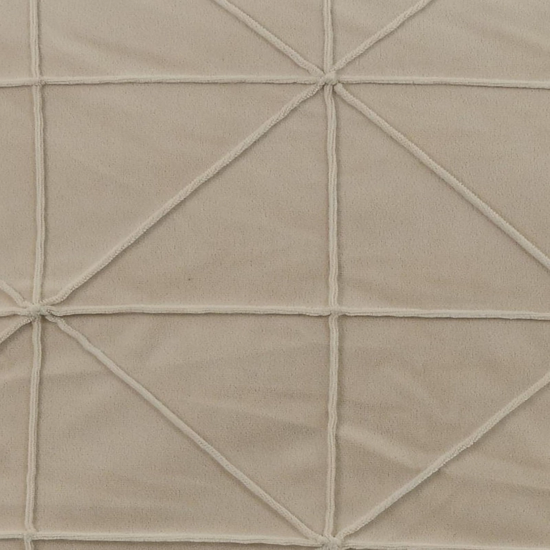 COJÍN MALLORCA DECORATIVO VELVET TRIANGULOS 45 X 45 CM BEIGE - 4