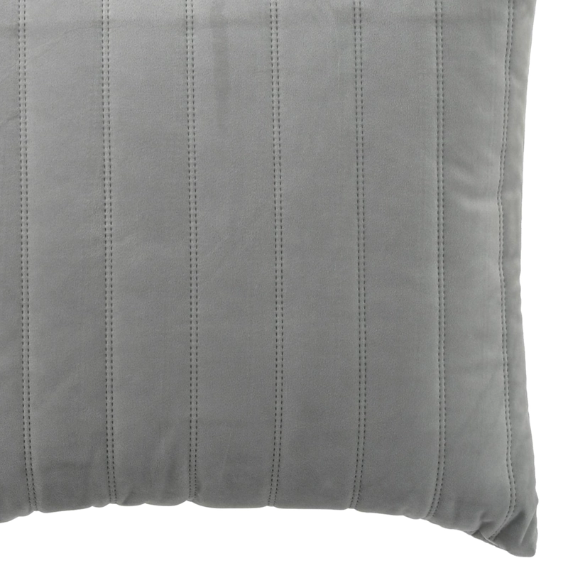 COJÍN MALLORCA DECORATIVO VELVET LINEAL 45 X 45 CM GRIS - 2