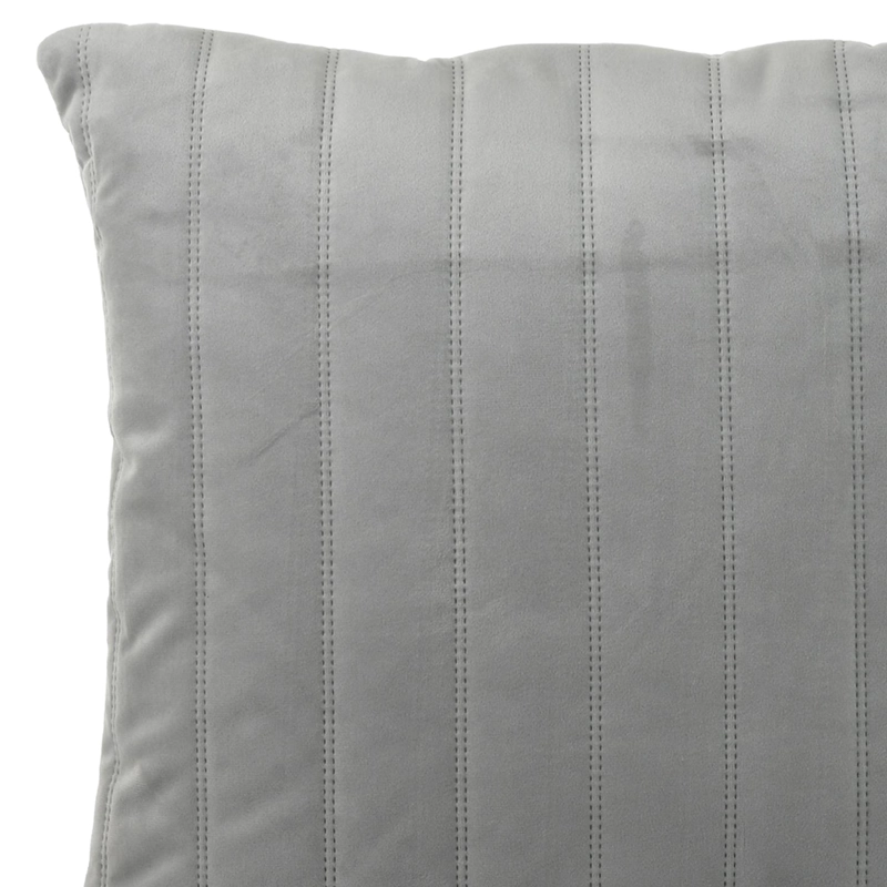 COJÍN MALLORCA DECORATIVO VELVET LINEAL 45 X 45 CM GRIS - 3