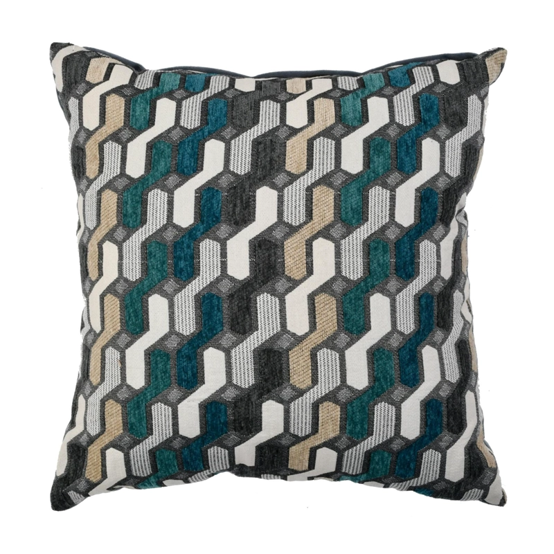 COJÍN MALLORCA DECORATIVO CHENILLE CHICAGO 45 X 45 CM MULTICOLOR - 1
