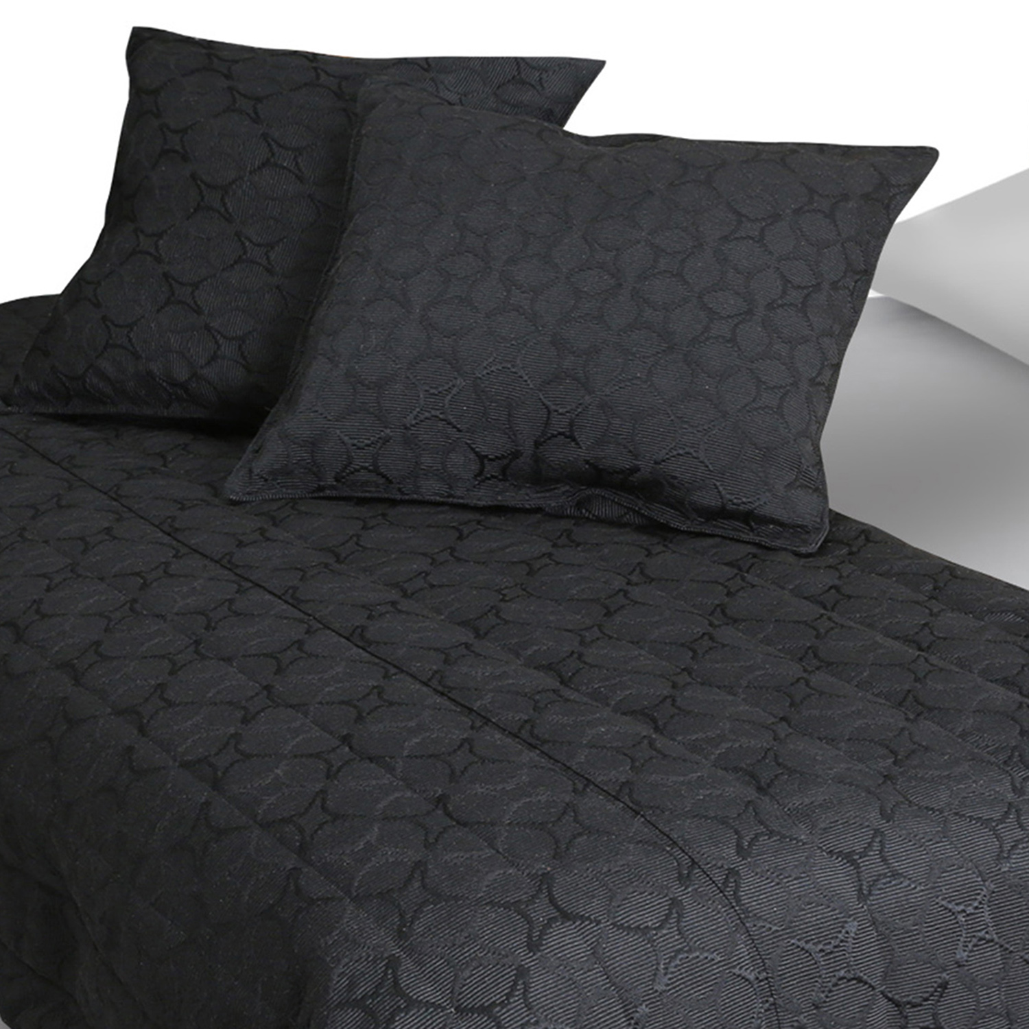 PIECERA MALLORCA FUNDAS SK SIDNEY BLACK REVERSIBLE 240 X 90 CM NEGRO - 3