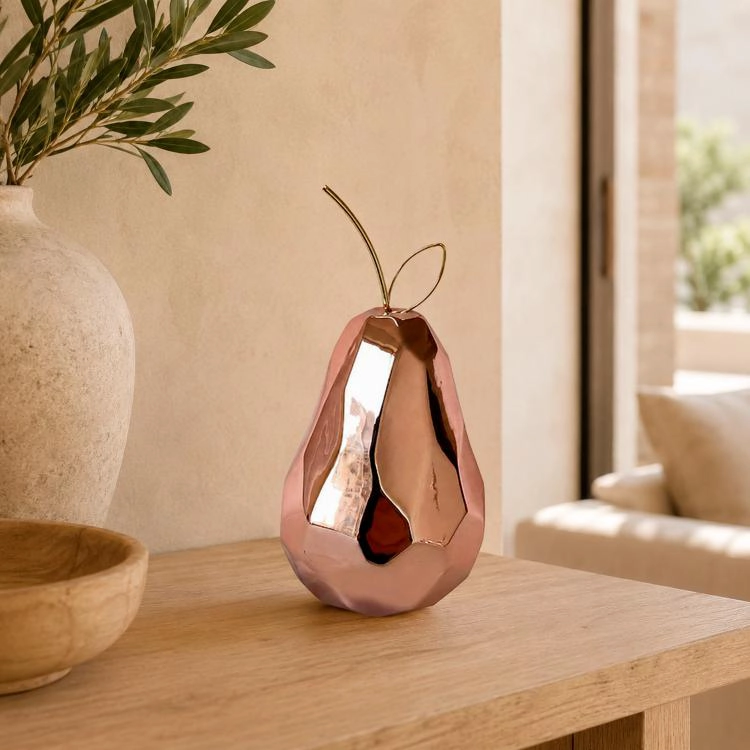 FIGURA DECORATIVA PERA LIVORNO COPPER GRANDE