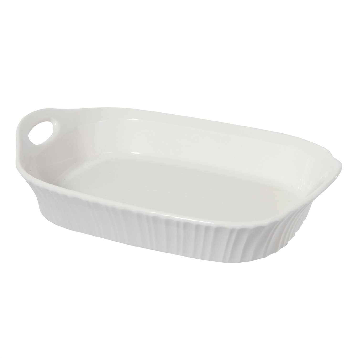 FUENTE DECORATIVA PORCELANA CANASTA BLANCA - 1