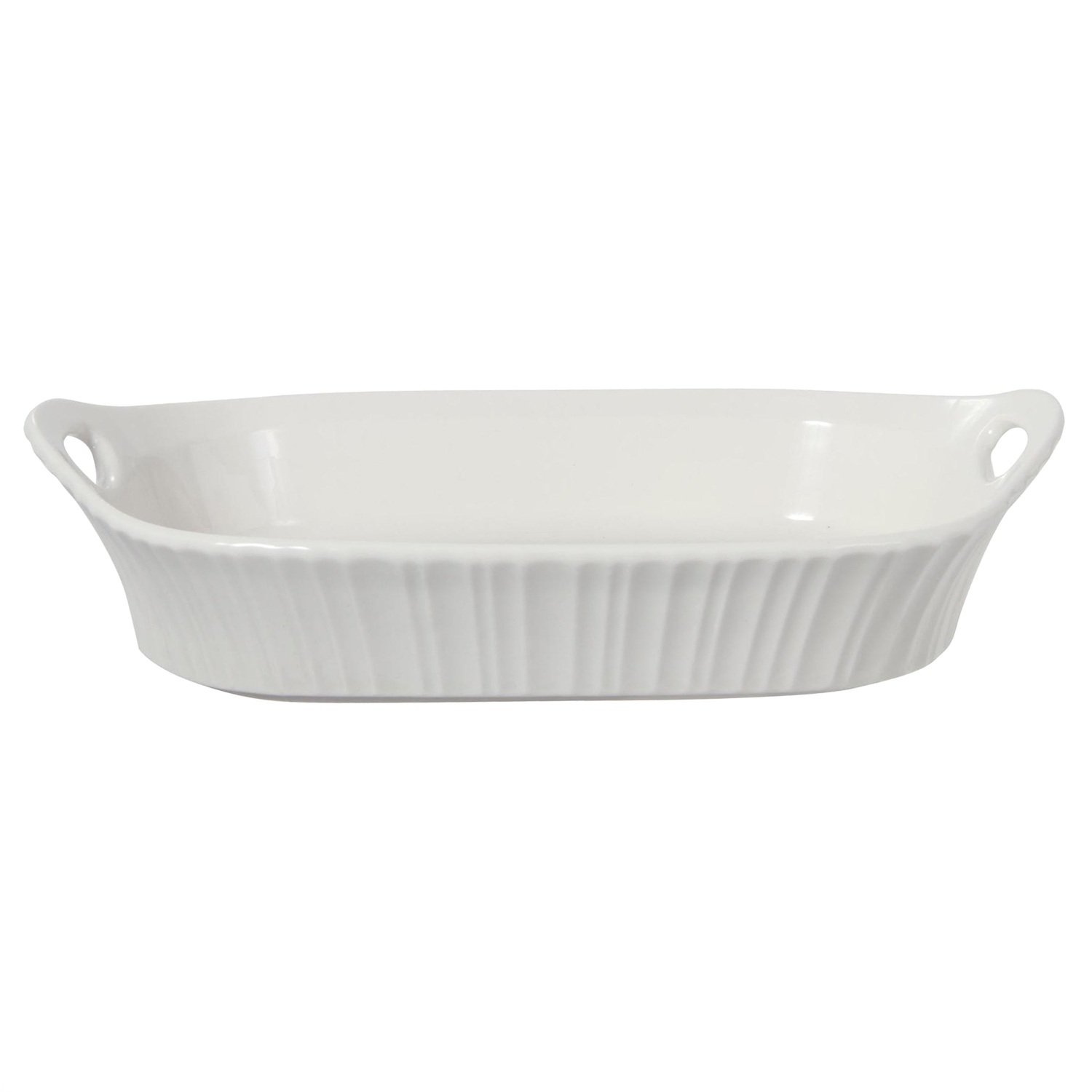 FUENTE DECORATIVA PORCELANA CANASTA BLANCA - 2