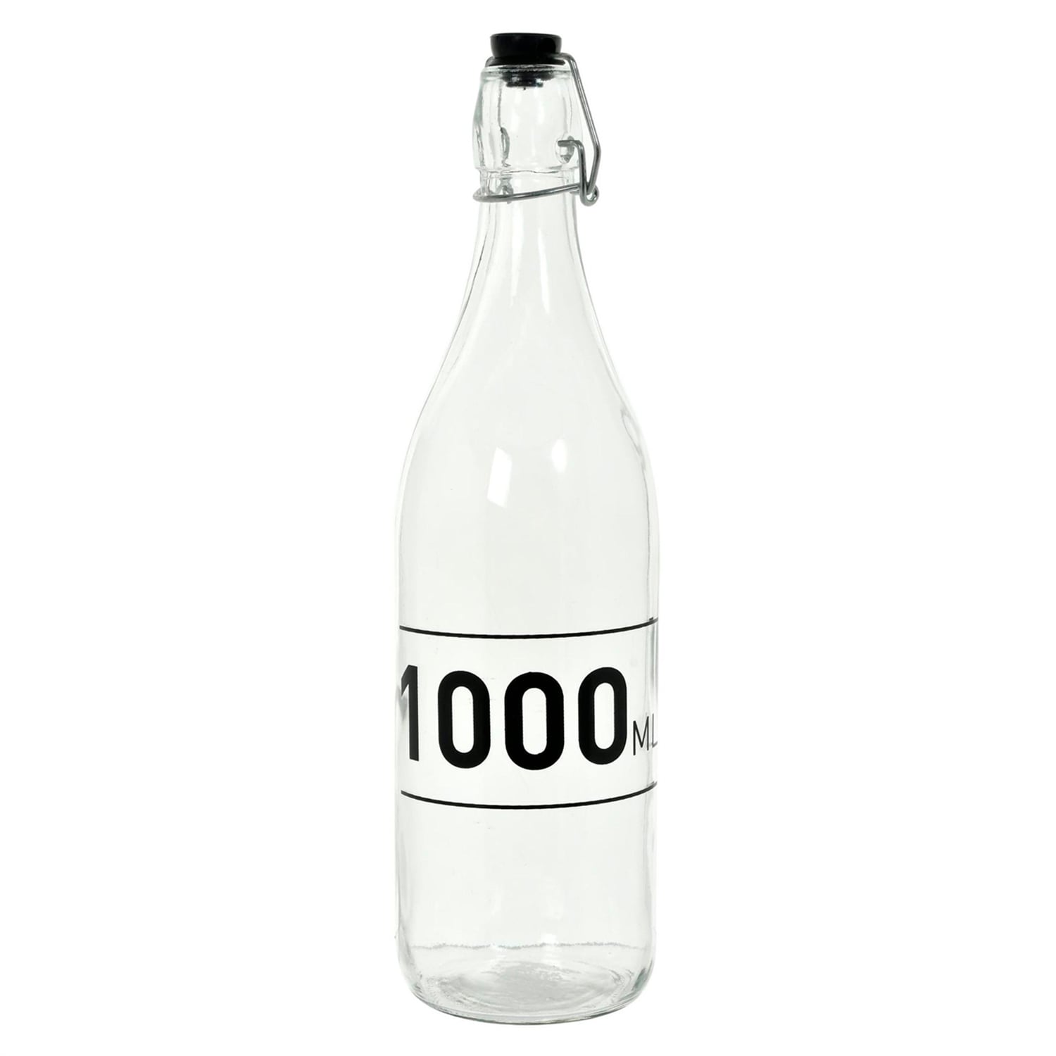 BOTELLA DECORATIVA REFRESCANTE DE VIDRIO CON TAPA - 1