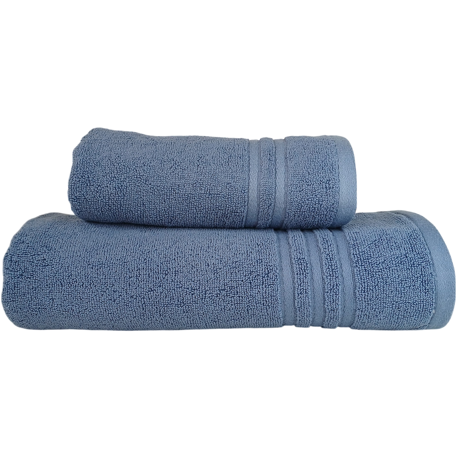 JUEGO DE TOALLAS DE BAÑO GRECCO INDIGO - 1