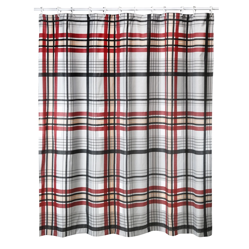 CORTINA PARA BAÑO DISEÑO GLASGOW SIN FORRO - 3