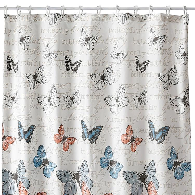 CORTINA PARA BAÑO DISEÑO SPRING SIN FORRO - 2
