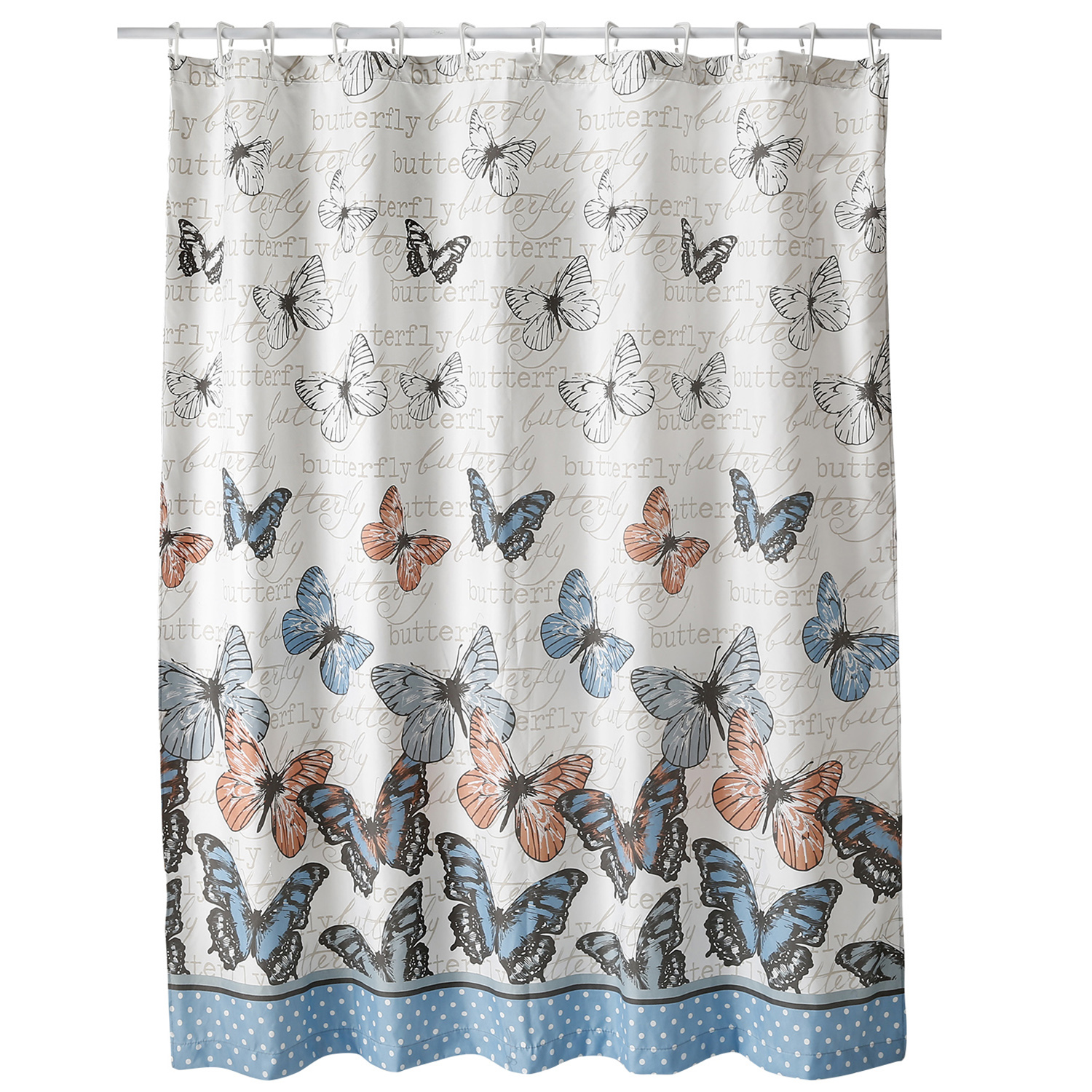 CORTINA PARA BAÑO DISEÑO SPRING SIN FORRO - 3