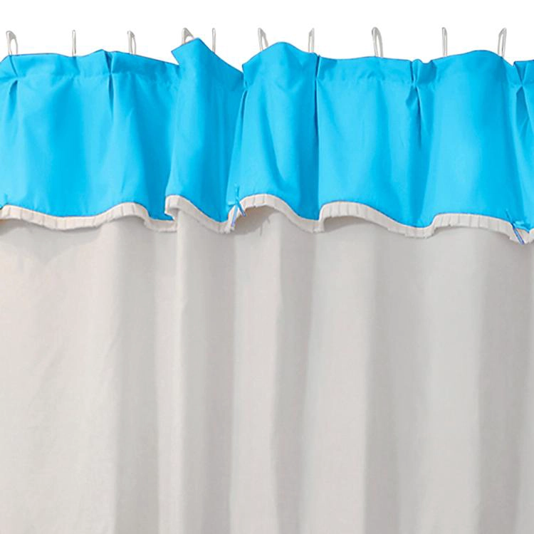 JUEGO DE CORTINA PARA BAÑO INDIGO 5 PIEZAS SIN FORRO - 2