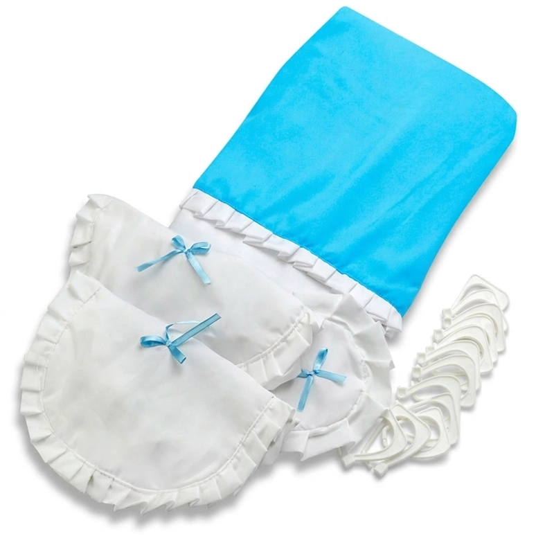 JUEGO DE CORTINA PARA BAÑO INDIGO 5 PIEZAS SIN FORRO - 3