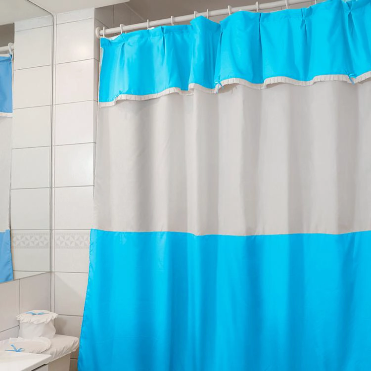 JUEGO DE CORTINA PARA BAÑO INDIGO 5 PIEZAS SIN FORRO - 4