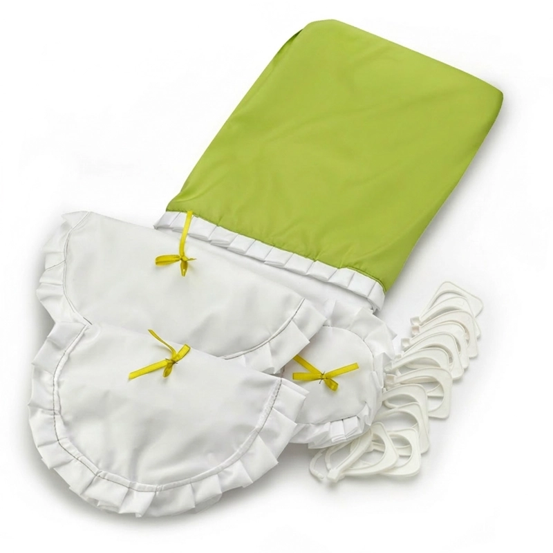 JUEGO DE CORTINA PARA BAÑO PISTACHO 5 PIEZAS SIN FORRO - 3