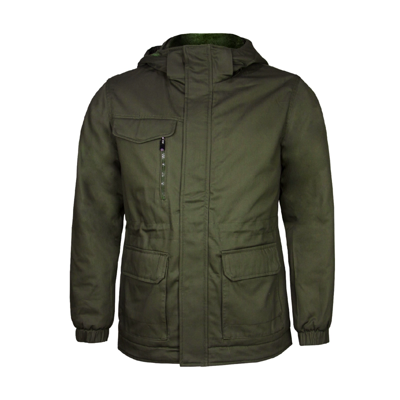 PARKA UNISEX ANDESLAND OUTDOOR APPAREL LARGA FORRO PELUCHE GORRO DESMONTABLE ALGODÓN - 1