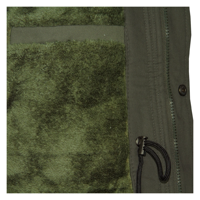 PARKA UNISEX ANDESLAND OUTDOOR APPAREL LARGA FORRO PELUCHE GORRO DESMONTABLE ALGODÓN - 6