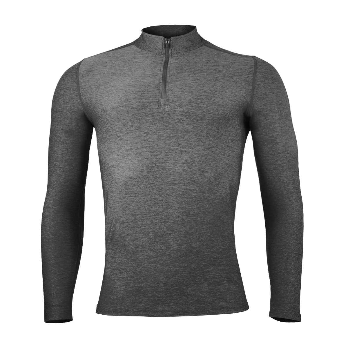 POLERA MANGA LARGA HOMBRE ANDESLAND DRY FIT CON CIERRE - 1