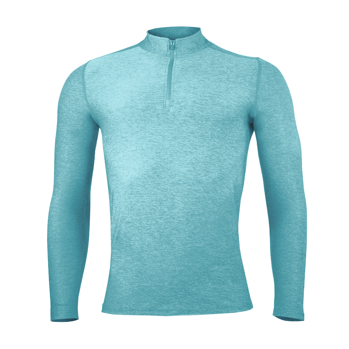 POLERA MANGA LARGA HOMBRE ANDESLAND DRY FIT CON CIERRE - 1
