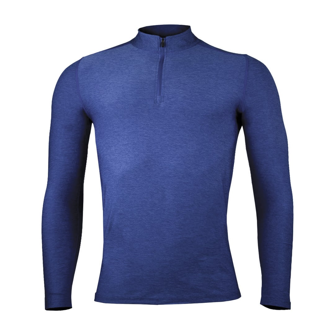 POLERA MANGA LARGA HOMBRE ANDESLAND DRY FIT CON CIERRE - 1