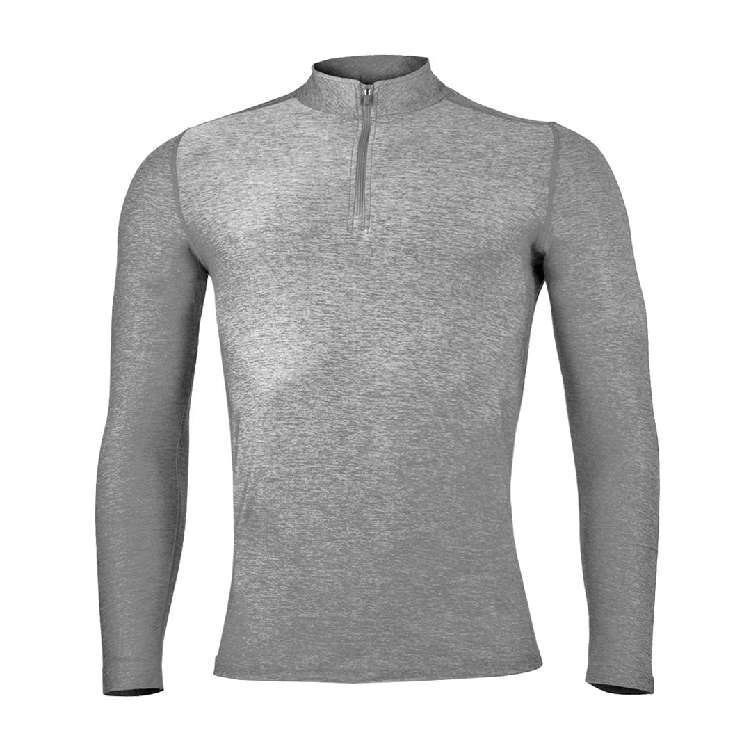 POLERA MANGA LARGA HOMBRE ANDESLAND DRY FIT CON CIERRE - 1