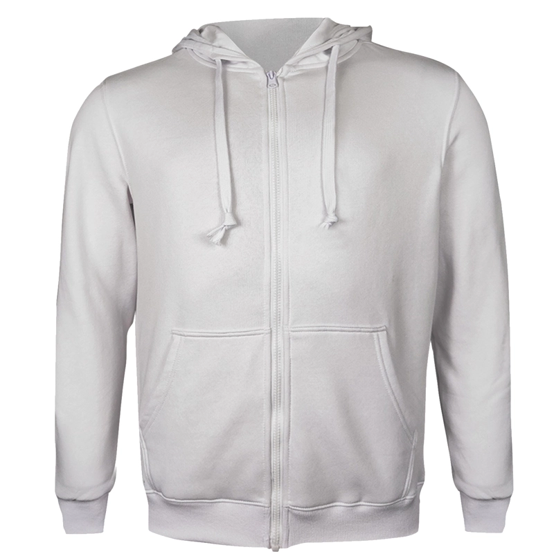 POLERON CANGURO CON CIERRE VULPES UNISEX - XXS, GRIS CLARO - 1