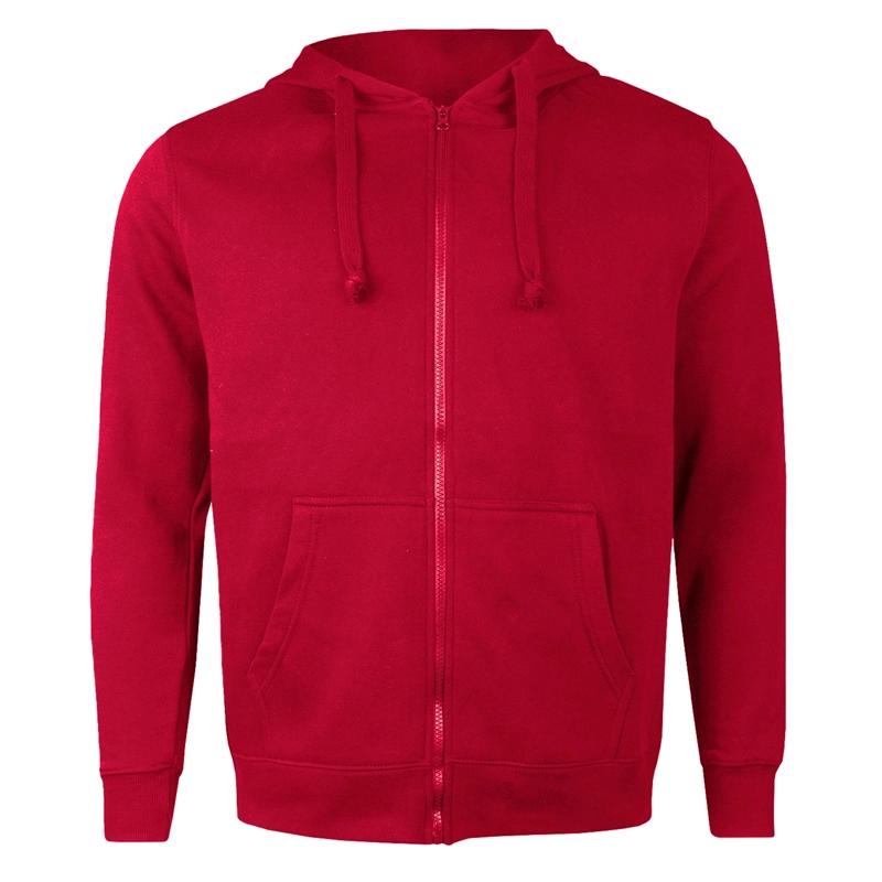 POLERON CANGURO CON CIERRE VULPES UNISEX - XXS, GRIS CLARO - 1