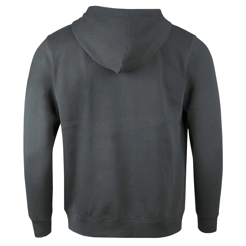 POLERON CANGURO CON CIERRE VULPES UNISEX - XXS, GRIS CLARO - 3