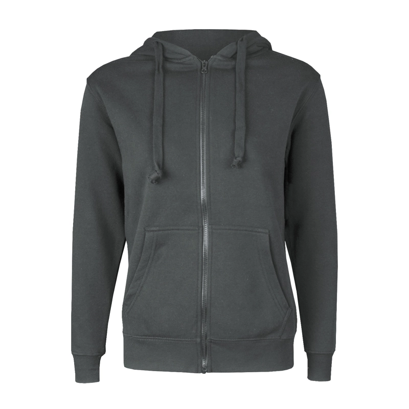POLERON CANGURO CON CIERRE VULPES UNISEX - XXS, GRIS CLARO - 4