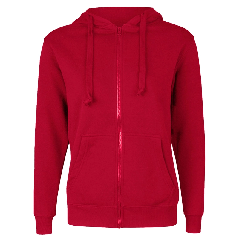 POLERON CANGURO CON CIERRE VULPES UNISEX - XXS, GRIS CLARO - 4