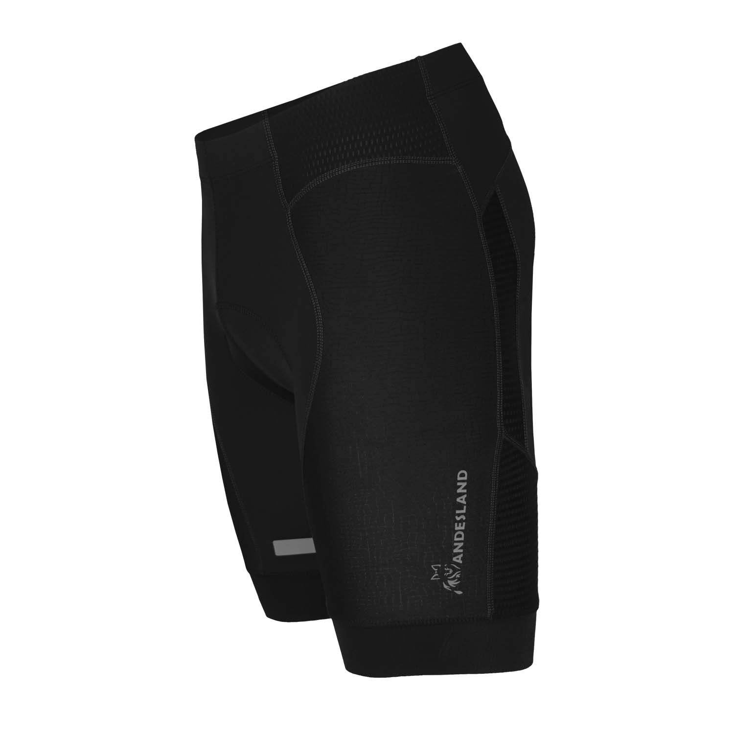CALZA HOMBRE NEGRO CICLISMO ANDESLAND OUTDOOR APPAREL ACOLCHADO DRYUP - 2