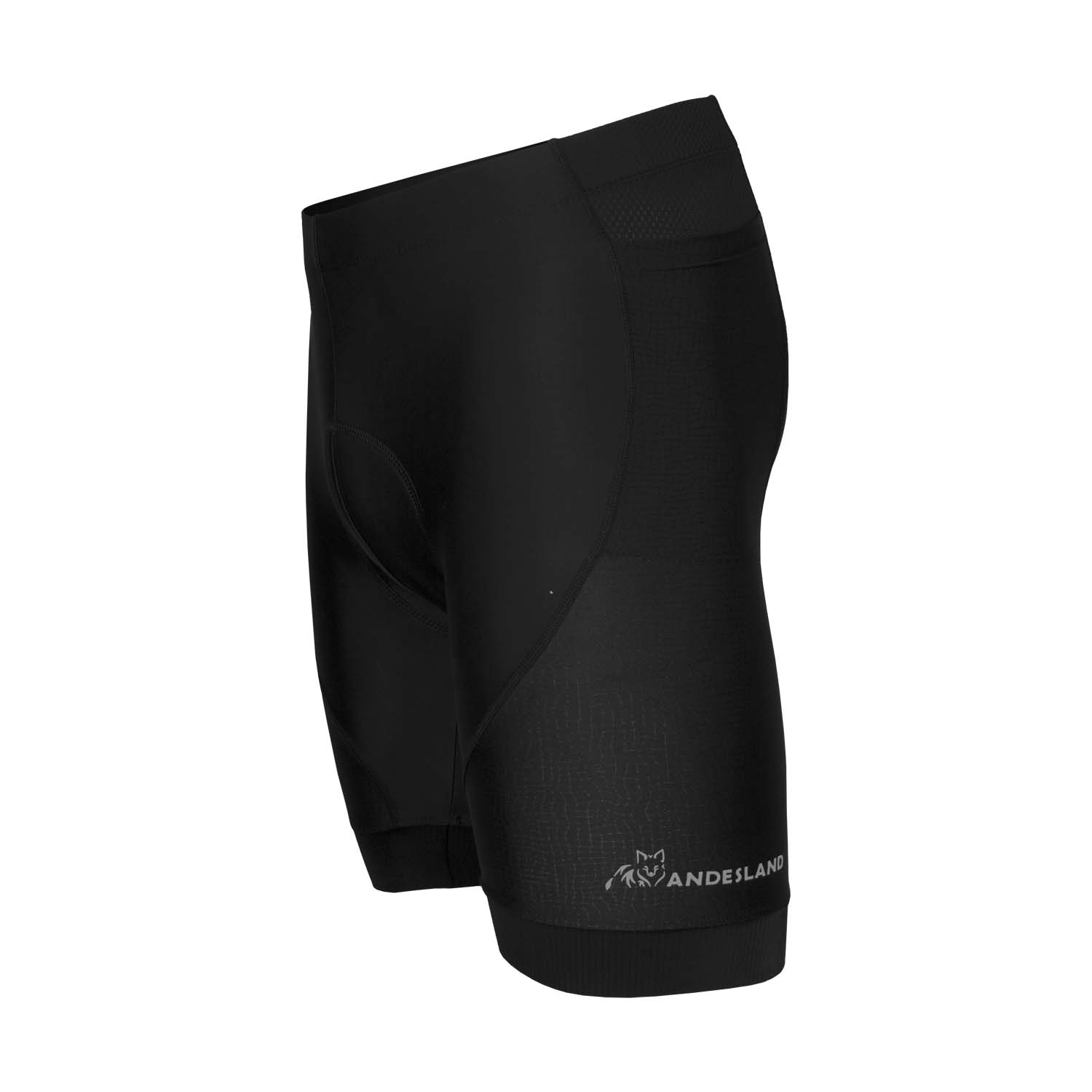 CALZA HOMBRE NEGRO CICLISMO ANDESLAND OUTDOOR APPAREL ACOLCHADO DRYUP CON BOLSILLOS - 2
