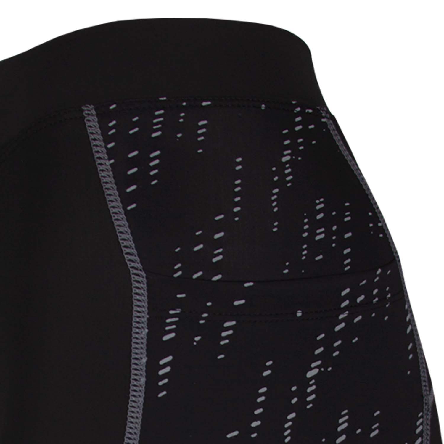 CALZA HOMBRE NEGRO CICLISMO ANDESLAND OUTDOOR APPAREL ACOLCHADO DRYUP CON BOLSILLOS - 4