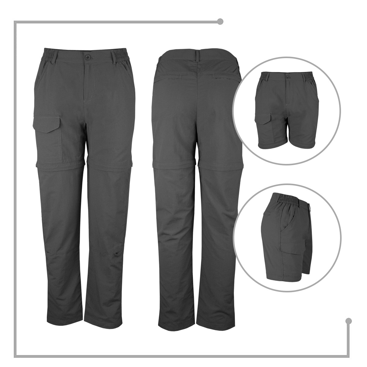 PANTALÓN TREKKING REGULAR FIT MUJER ANDESLAND OUTDOOR APPAREL GRIS UPF50 DESMONTABLE ANDESLAND - 7