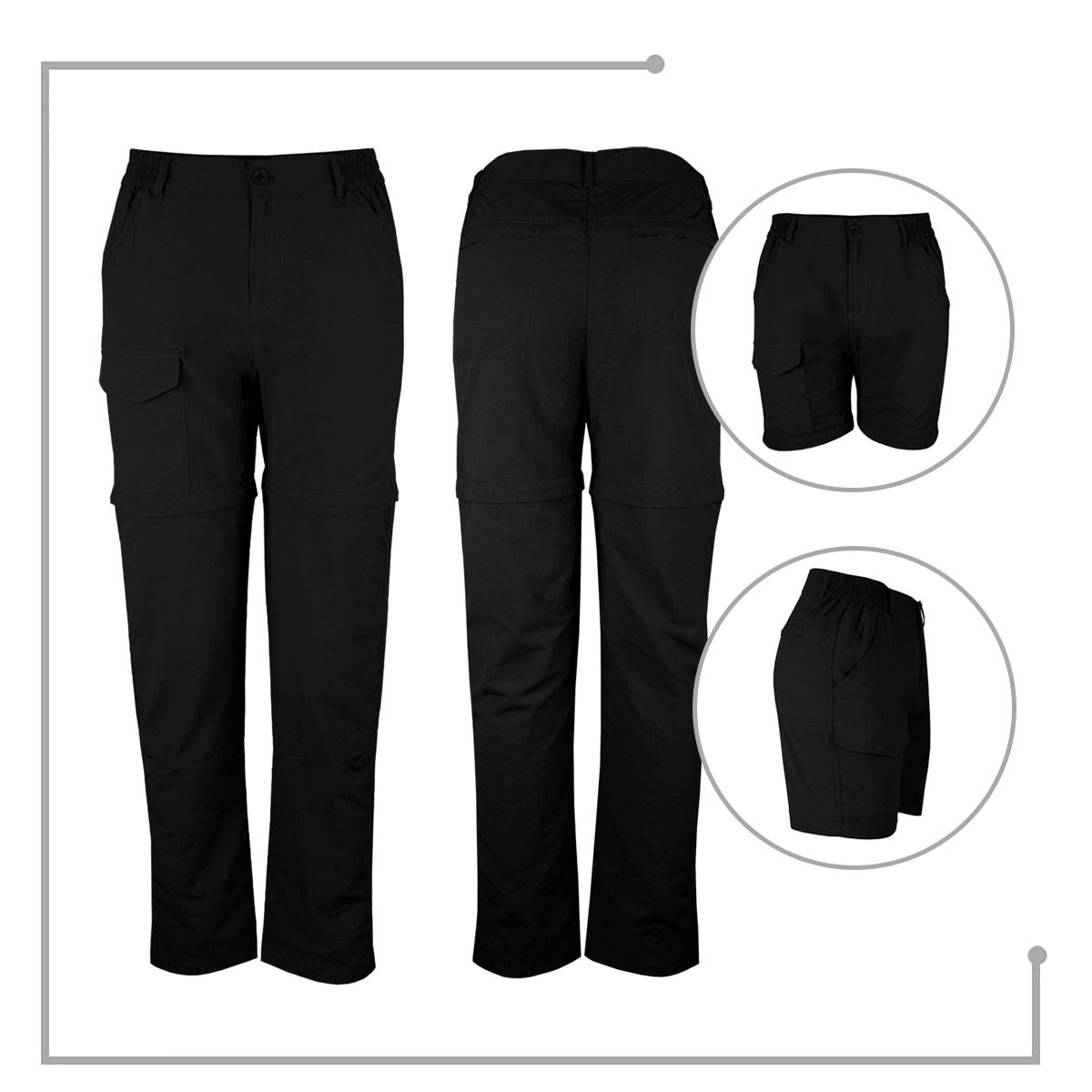 PANTALÓN TREKKING REGULAR FIT MUJER ANDESLAND OUTDOOR APPAREL NEGRO UPF50 DESMONTABLE ANDESLAND - 7