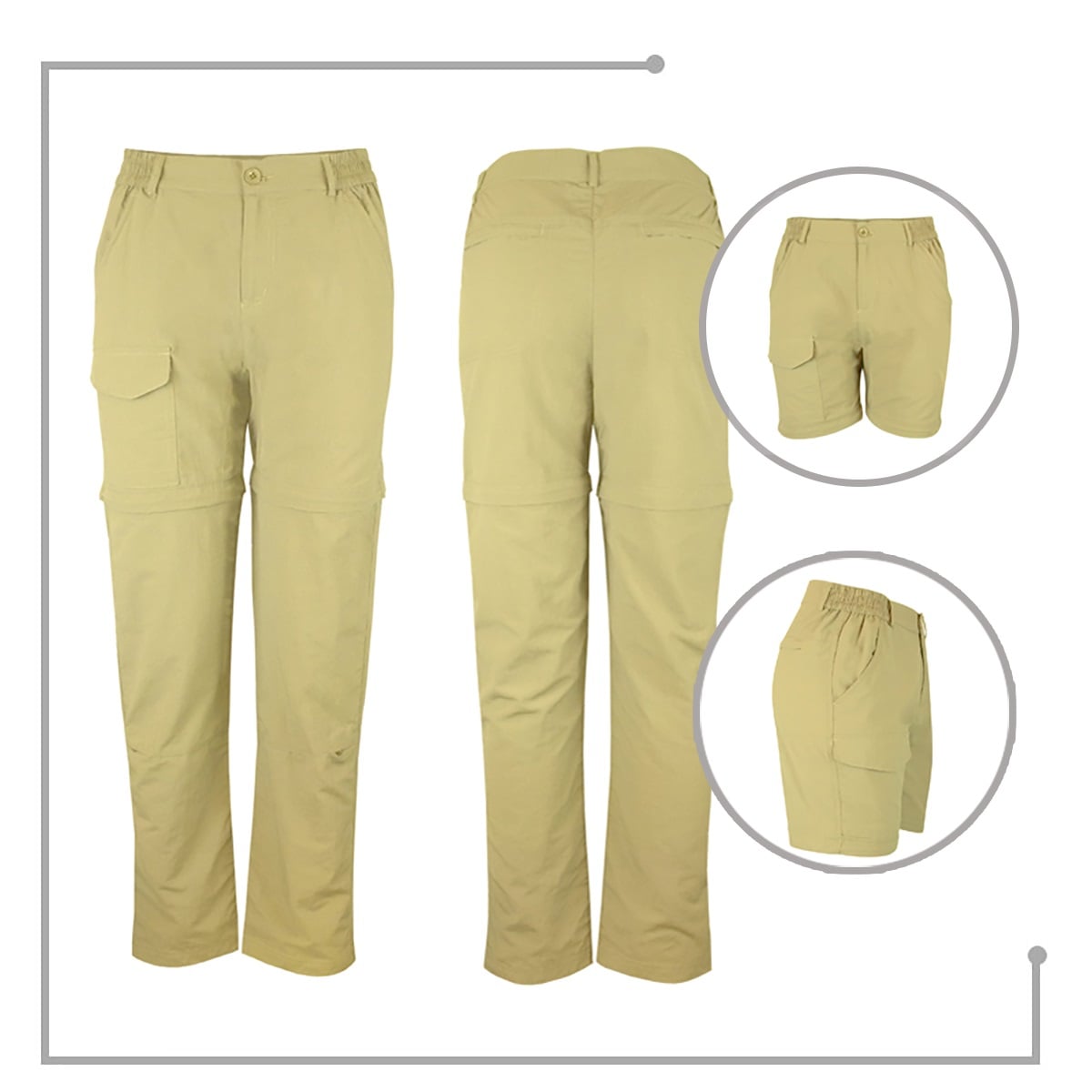 PANTALÓN TREKKING REGULAR FIT MUJER ANDESLAND OUTDOOR APPAREL BEIGE UPF50 DESMONTABLE ANDESLAND - 7
