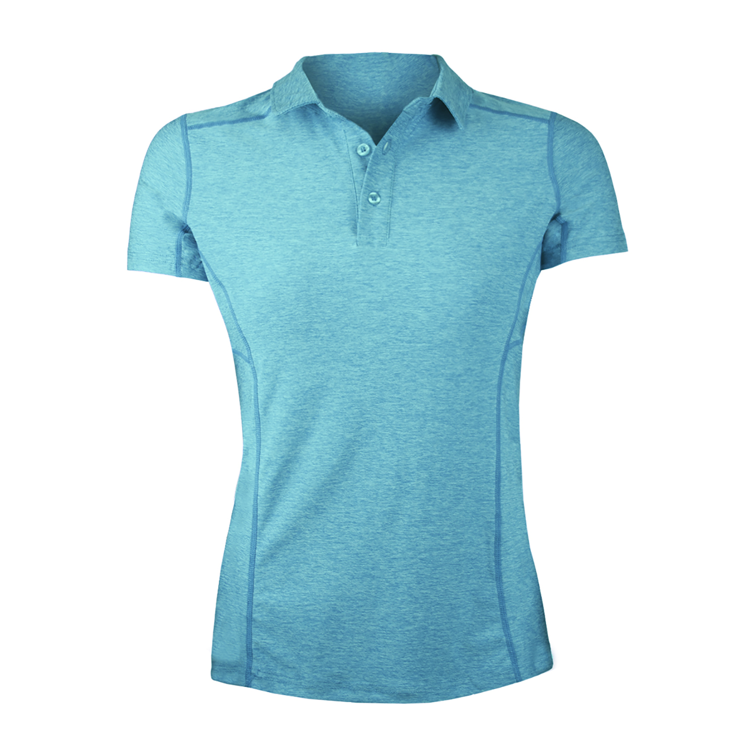 POLERA DRY FIT MANGA CORTA CON CUELLO PALE PRO MUJER - 1