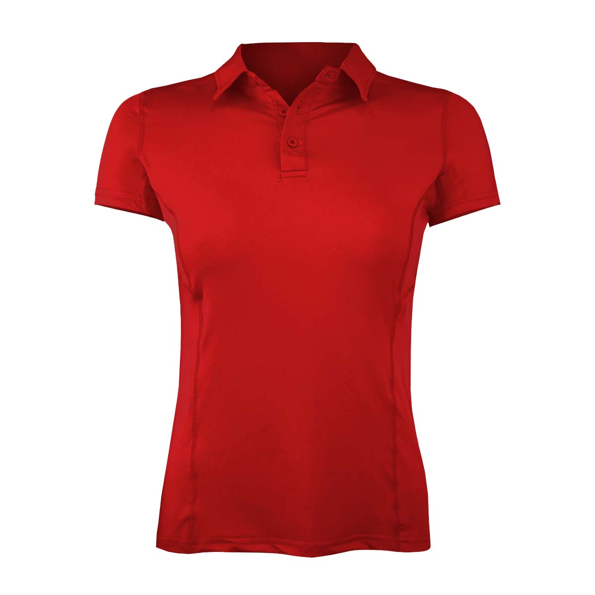 POLERA DRY FIT MANGA CORTA CON CUELLO PALE ESSENTIAL MUJER - 1