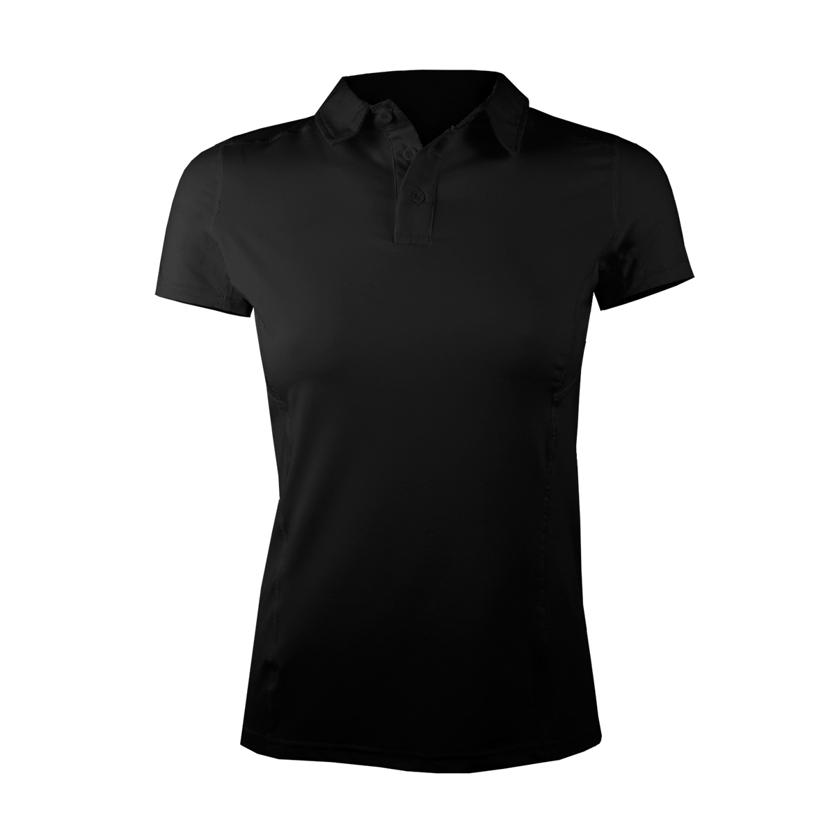 POLERA DRY FIT MANGA CORTA CON CUELLO PALE ESSENTIAL MUJER - 1