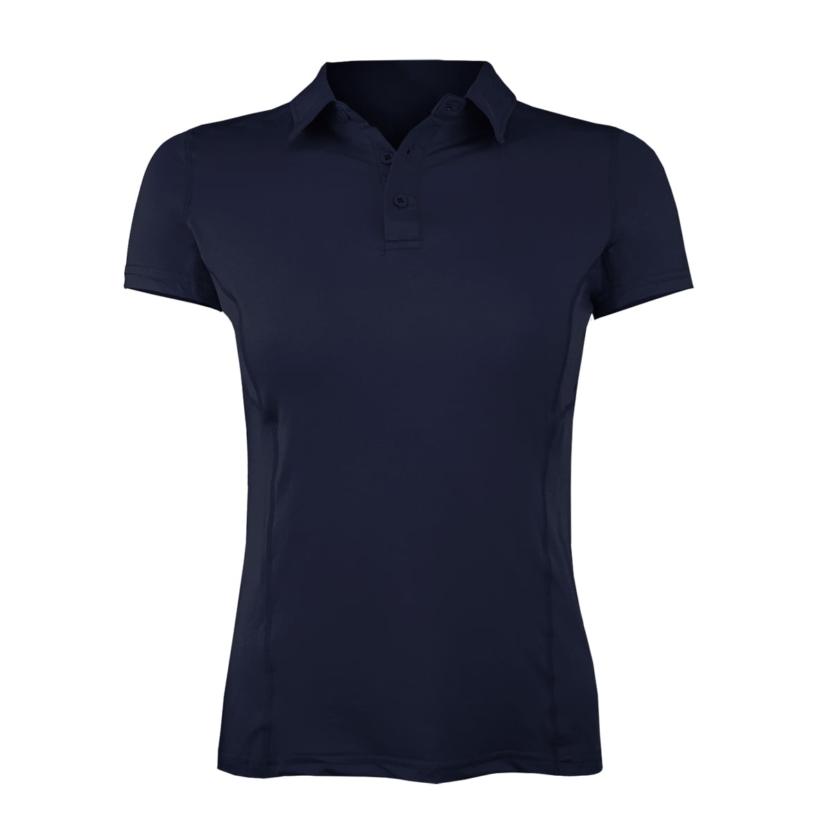 POLERA DRY FIT MANGA CORTA CON CUELLO PALE ESSENTIAL MUJER - 1
