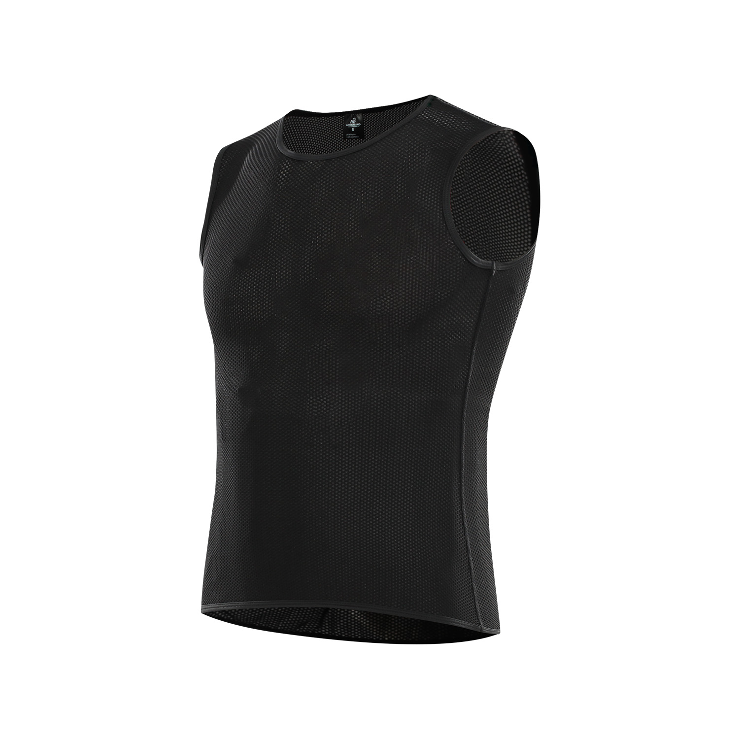 CAMISETA SIN MANGAS HOMBRE ANDESLAND NEGRO SUDADERA CICLISTA BASE CICLISMO DEPORTIVO - 2