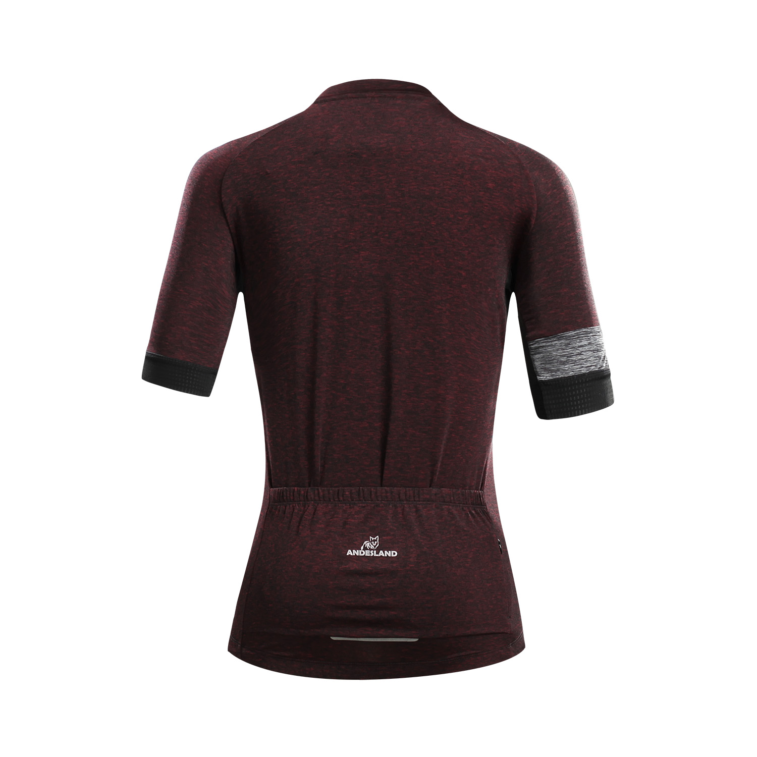 POLERA MANGA CORTA MUJER ANDESLAND TRICOTA JASPEADA CIERRE COMPLETO CICLISMO DEPORTIVO - 3