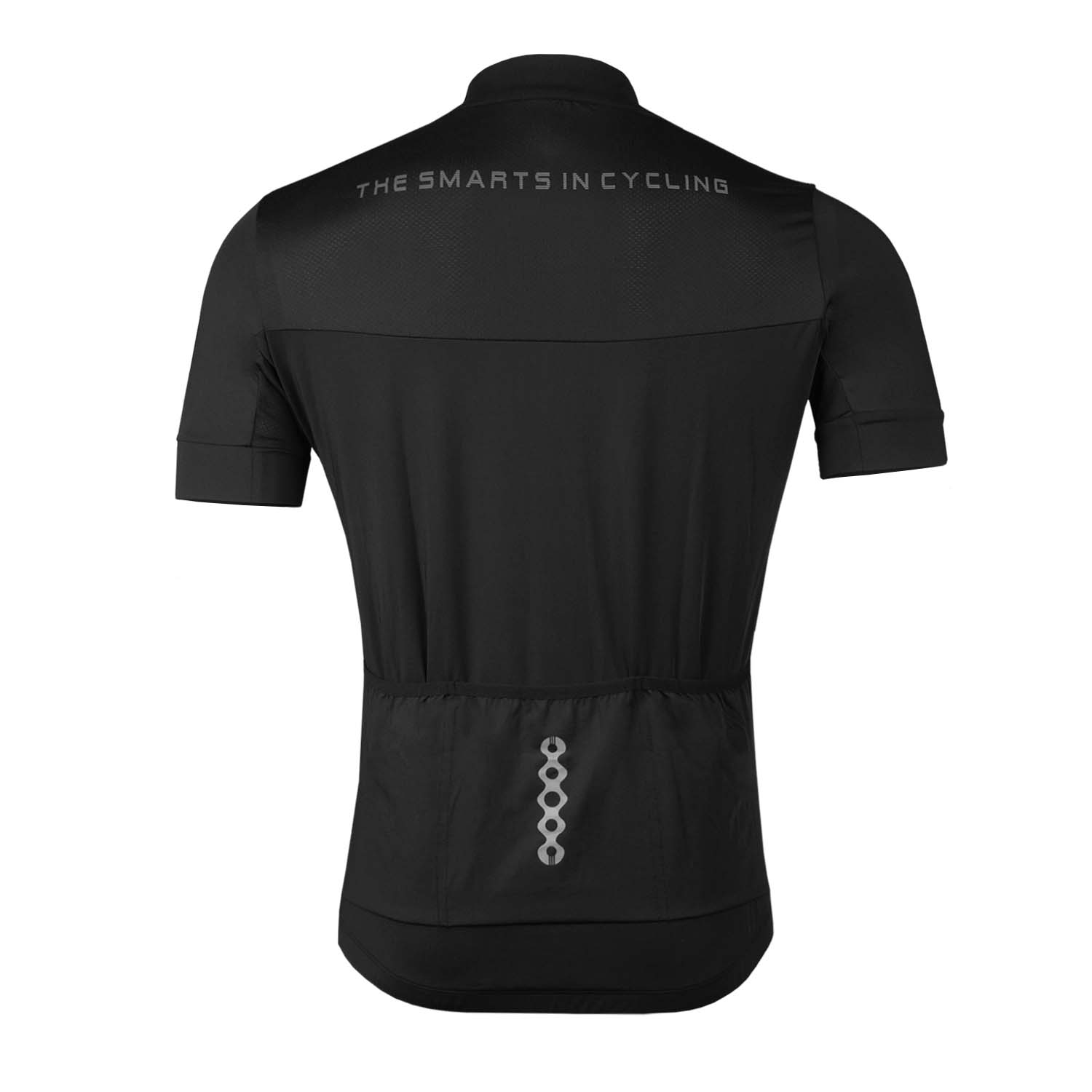 POLERA MANGA CORTA HOMBRE ANDESLAND NEGRO TRICOTA CICLISTA CICLISMO DEPORTIVO - 3