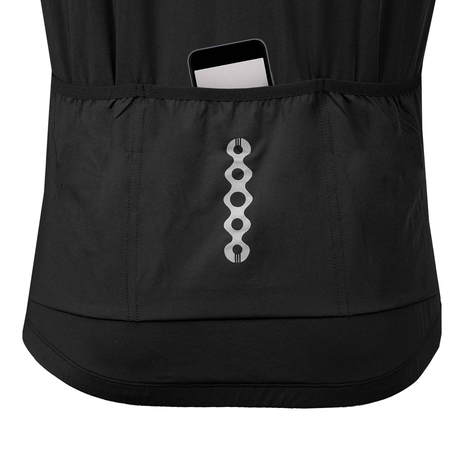 POLERA MANGA CORTA HOMBRE ANDESLAND NEGRO TRICOTA CICLISTA CICLISMO DEPORTIVO - 6