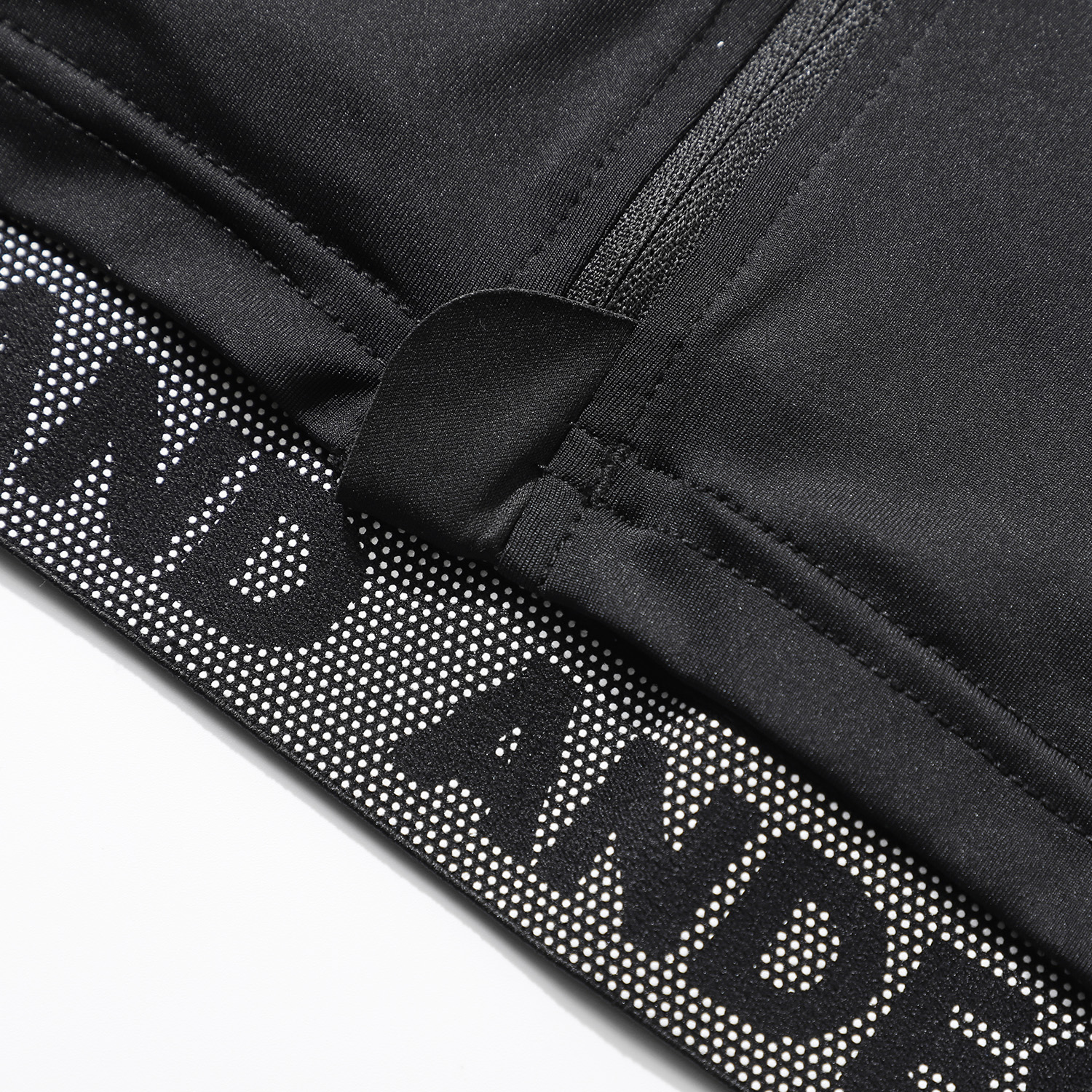 POLERA MANGA CORTA HOMBRE ANDESLAND NEGRO TRICOTA LÍNEAS REFLECTANTES CIERRE CICLISMO DEPORTIVO - 7