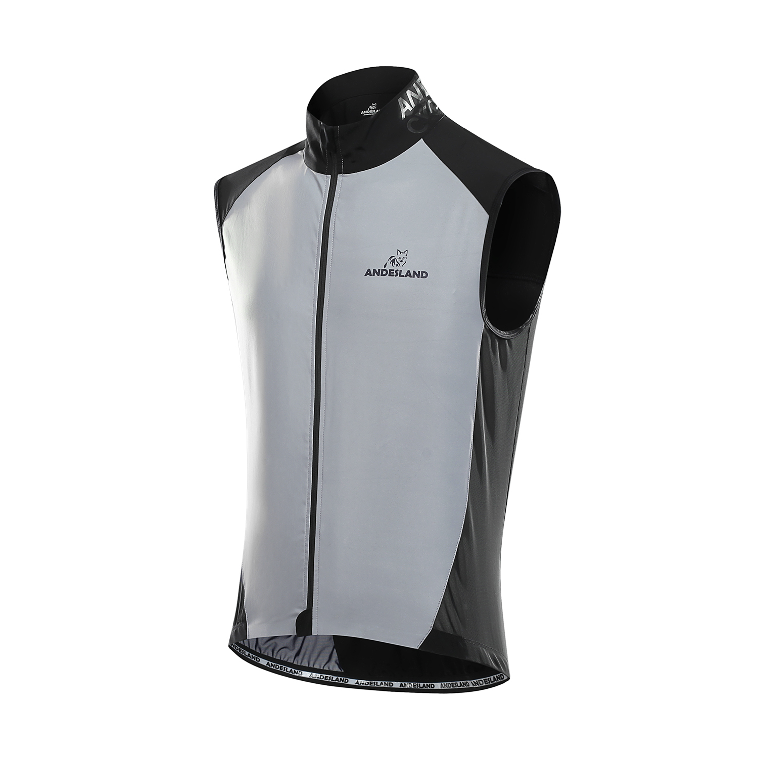 CHALECO HOMBRE ANDESLAND MULTICOLOR CICLISTA STRETCH REFLECTANTE CICLISMO DEPORTIVO - 2