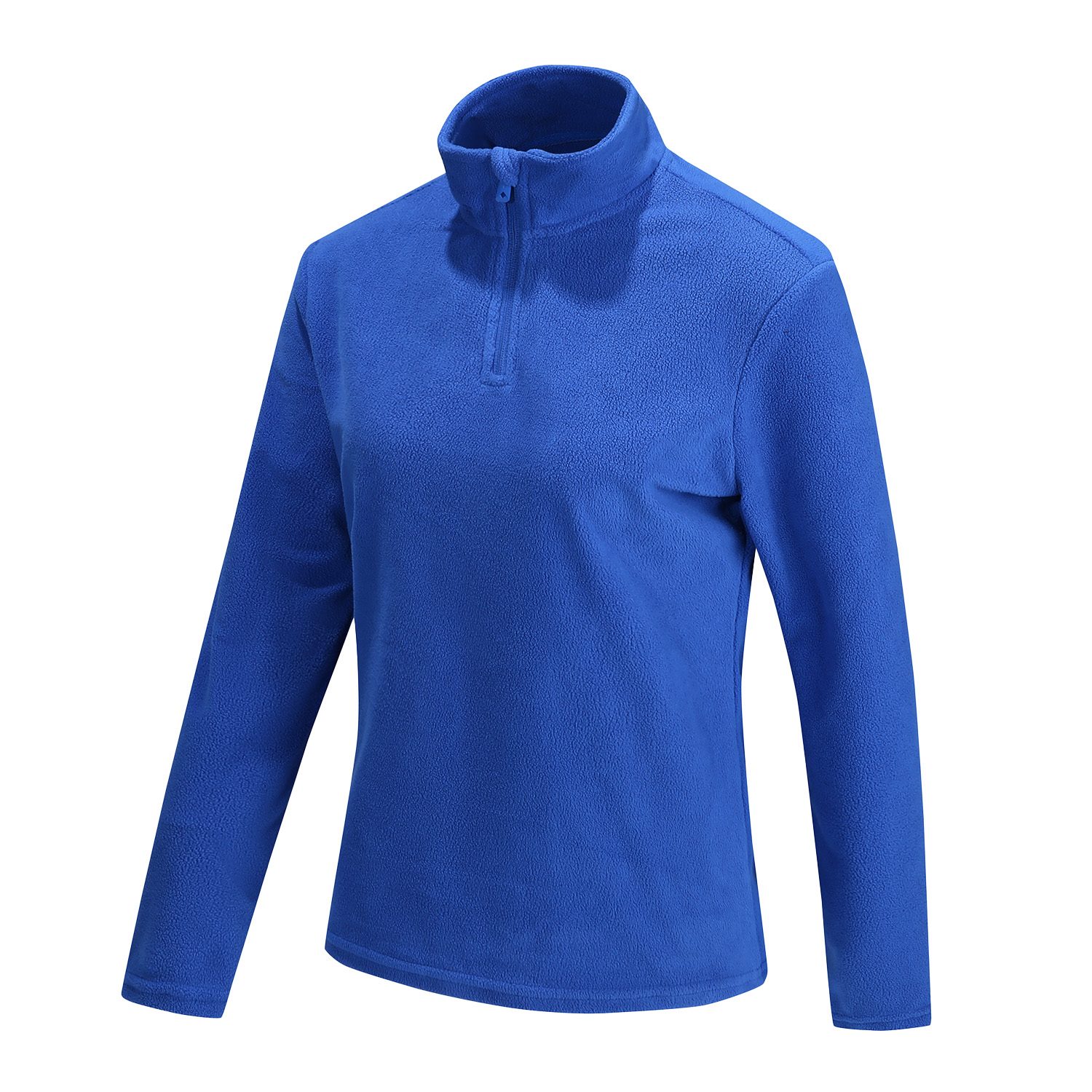 POLERA MANGA LARGA MUJER ANDESLAND II CAPA MICROPOLAR LISO MEDIO CIERRE TÉRMICO DEPORTIVO - 2