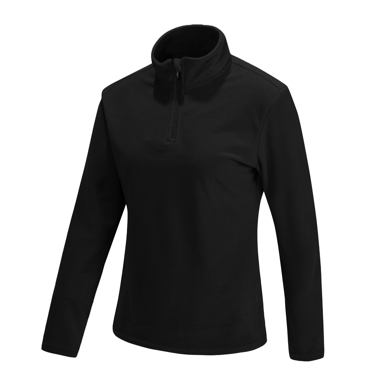 POLERA MANGA LARGA MUJER ANDESLAND II CAPA MICROPOLAR LISO MEDIO CIERRE TÉRMICO DEPORTIVO - 2