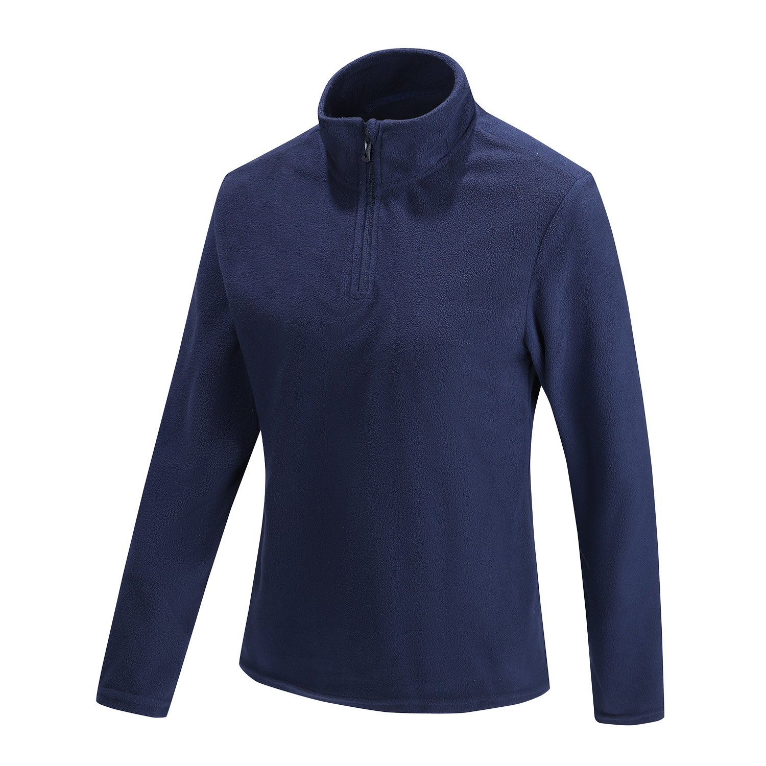 POLERA MANGA LARGA MUJER ANDESLAND II CAPA MICROPOLAR LISO MEDIO CIERRE TÉRMICO DEPORTIVO - 2